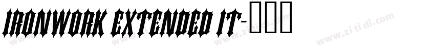 Ironwork Extended It字体转换
